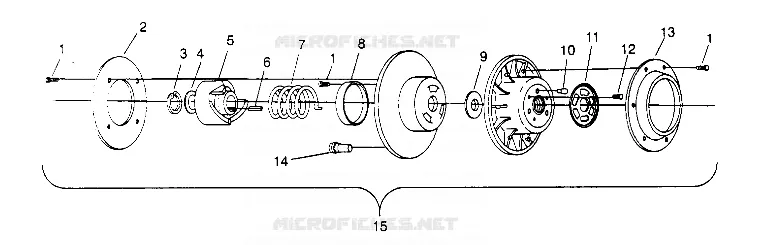EMBRAYAGE DE TRANSMISSION ASSEMBLY 500 CARB 0952764 (4929192919B014)