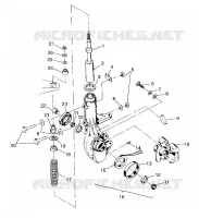 JAMBE DE FORCE AVANT XPLORER 400L W97CC38C (4939753975B004)