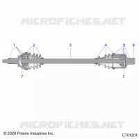 SYSTÃˆME DE TRANSMISSION, FRONT HALF SHAFT