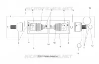 DRIVE TRAIN, DRIVE ARBRE DE TRANSMISSION ARRIERE