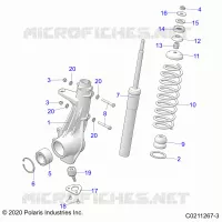 SUSPENSION, JAMBE DE FORCE AVANT