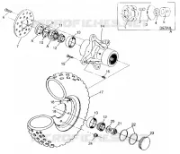ROUE AVANT SWEDISH 4x4 400L S948140 (4926912691B006)