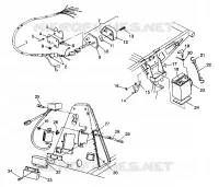 ELECTRICITE/FEU ARRIERE ASSEMBLY 6X6 250 W938727 (4924092409041A)