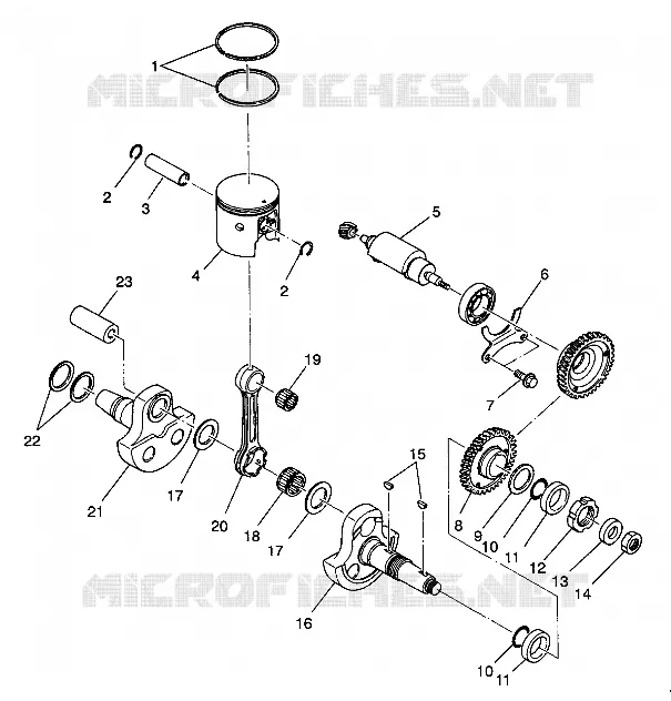 PISTON ET VILEBREQUIN 4X4 350L W938139 (4924052405037A)
