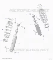 SUSPENSION ARRIERE SHOCK AND MOUNTING