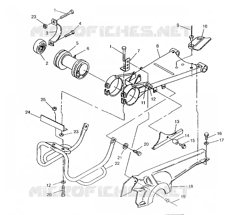 BRAS OSCILLANT 6x6 400L, SWEDISH S948740 and  NORWEGIAN N948740 (4926812681030A)