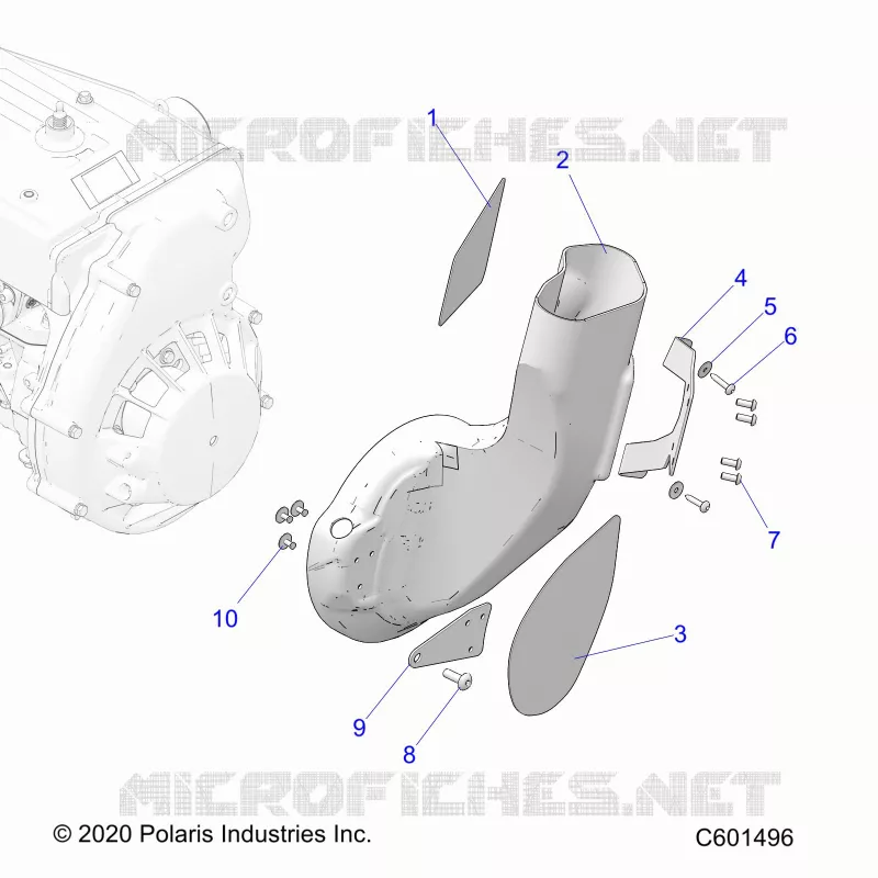 MOTEUR, AIR DUCT, INLET