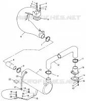 ECHAPPEMENT SLT 780 B964588 and  Intl. SLT 780 I964588 (4935683568B004)