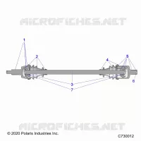SYSTÃˆME DE TRANSMISSION, FRONT HALF SHAFT