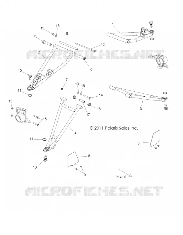 SUSPENSION AVANT CONTROL ARMS