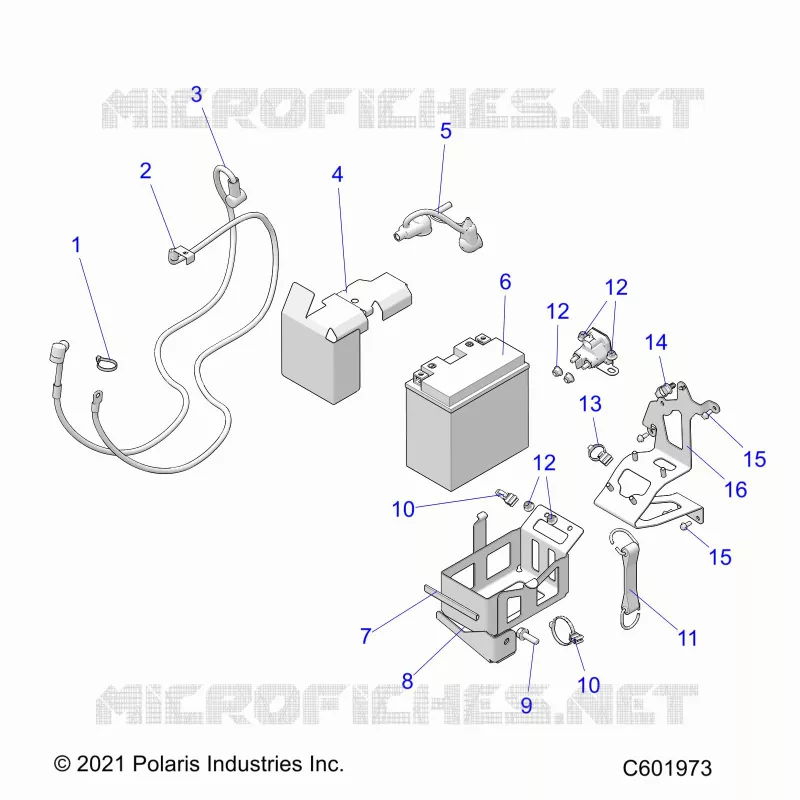 ELECTRICITE, E.S. BATTERY/BOX AND CABLES
