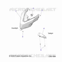 ELECTRICITE, HEADLIGHT AND TAILLIGHT