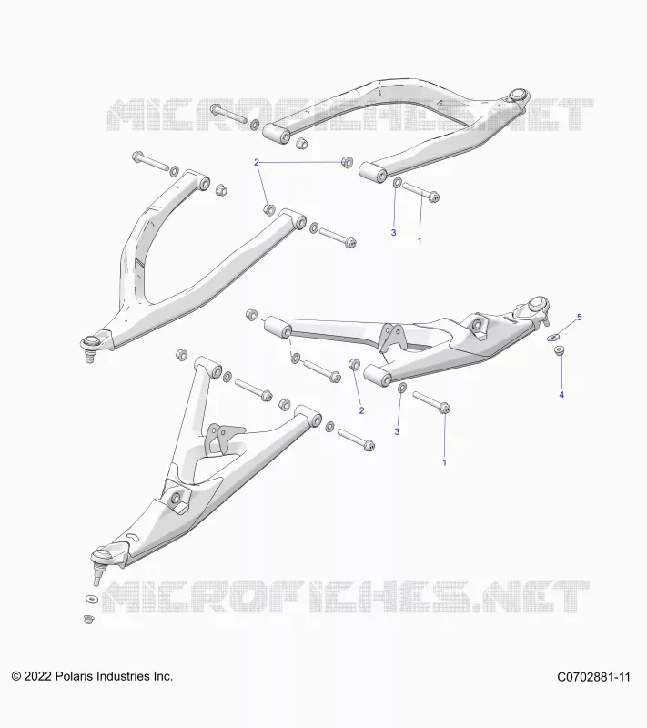SUSPENSION AVANT CONTROL ARMS MOUNTING