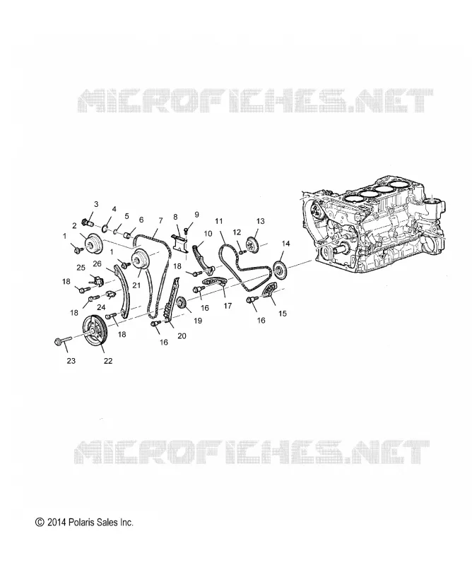 MOTEUR, TIMING CHAINE AND RELATED PARTS