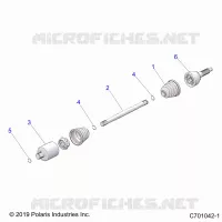 DRIVE TRAIN, HALF ARBRE DE TRANSMISSION ARRIERE