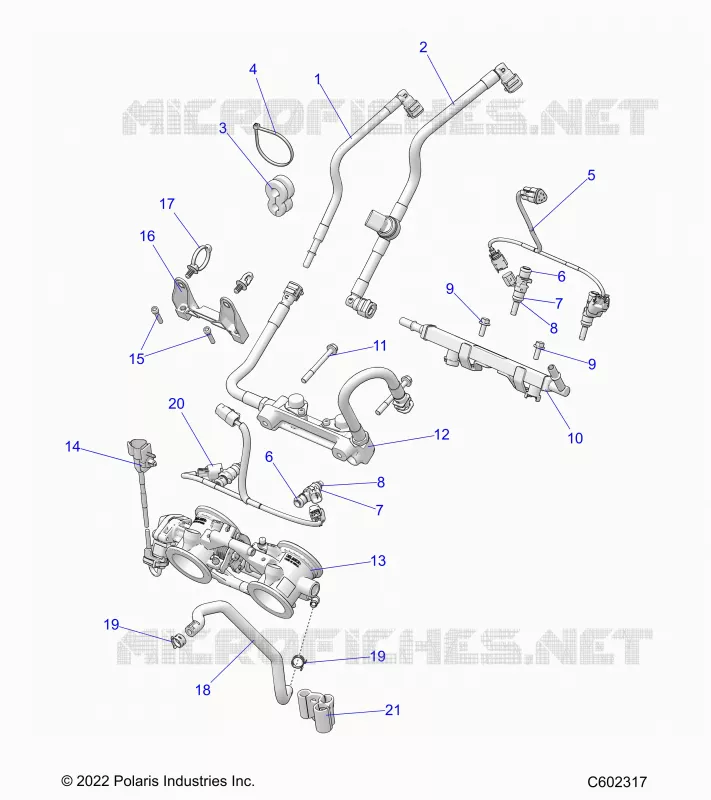 SYSTÃˆME D'ALIMENTATION, RAIL, LINES AND THROTTLE BODY