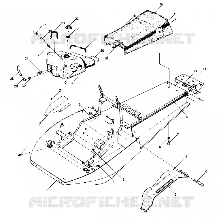 CHASSIS AND SIEGE STARTRAK UPDATED 2/90 (4916811681003A)