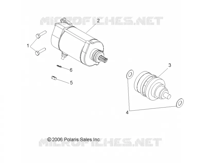 MOTEUR, DEMARREUR