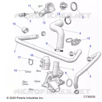 MOTEUR, WATERPUMP AND BYPASS