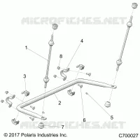 SUSPENSION, REAR BARRE STABILISATRICE