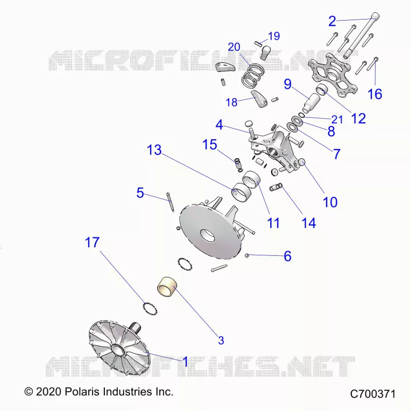 SYSTÃˆME DE TRANSMISSION, PRIMARY CLUTCH