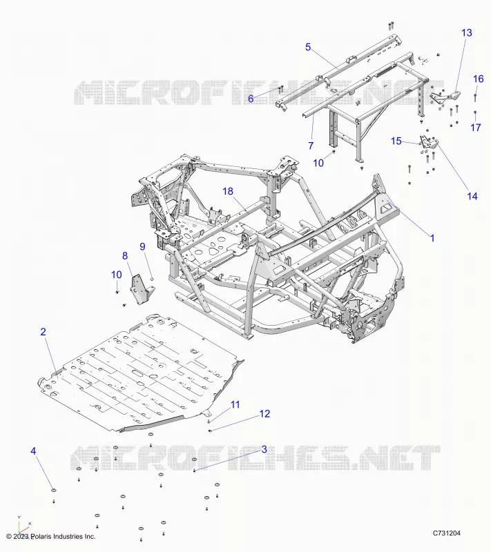 CHASSIS, MAIN FRAME AND SKID PLATES