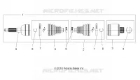DRIVE TRAIN, TRANSMISSION ARRIERE SHAFT