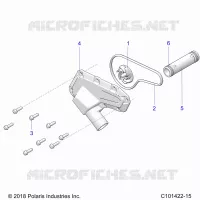 MOTEUR, WATERPUMP IMPELLER AND COVER