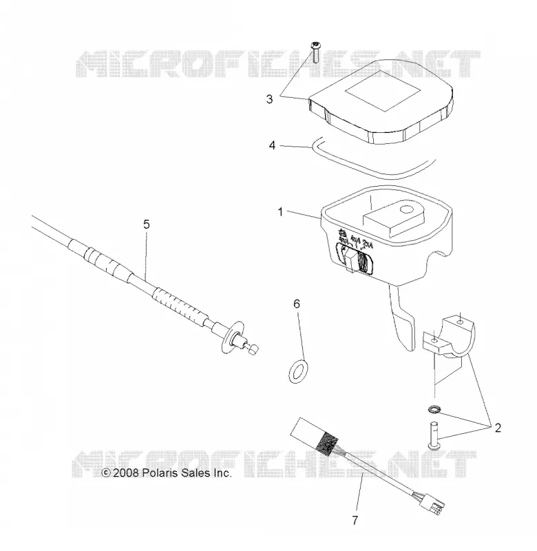 DIRECTION, INSTRUMENTS, ACCELERATEUR ASM. AND CABLE