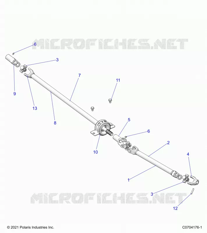 SYSTÃˆME DE TRANSMISSION, FRONT PROP SHAFT