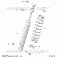 SUSPENSION, AMORTISSEUR ARRIERE