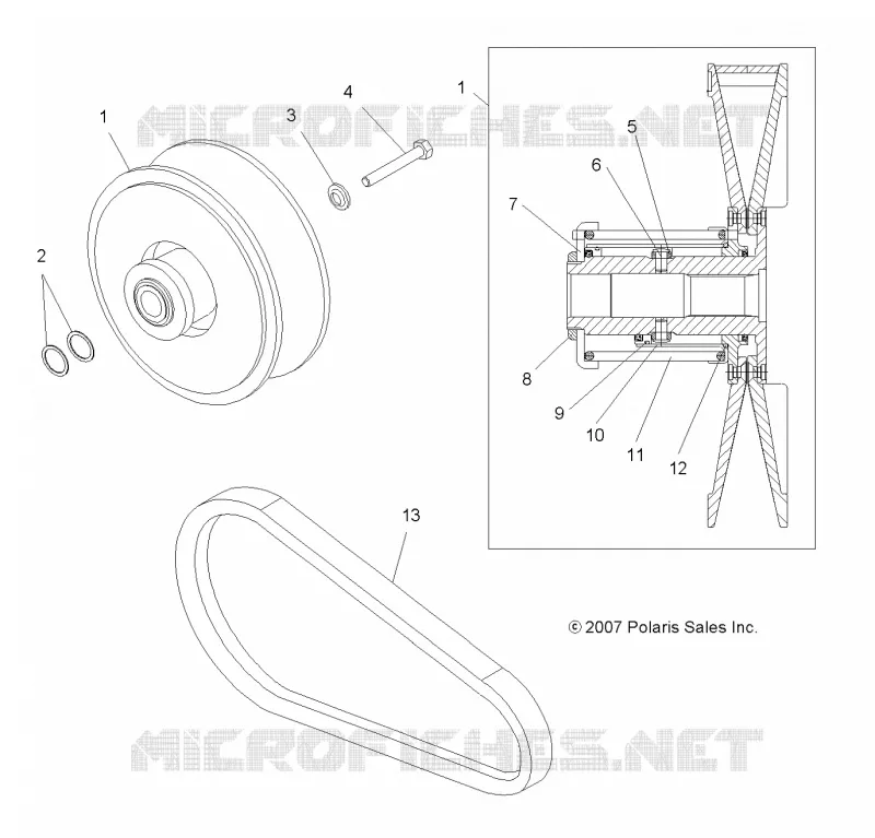SYSTÈME DE TRANSMISSION, SECONDARY CLUTCH