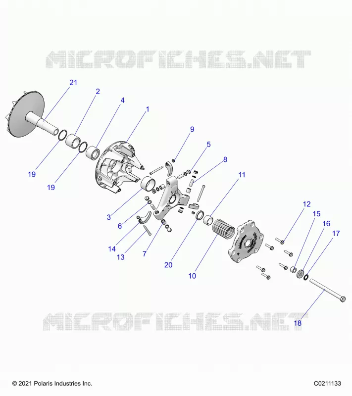 SYSTÃˆME DE TRANSMISSION, PRIMARY CLUTCH