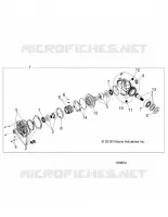 SYSTÈME DE TRANSMISSION, FRONT GEARCASE INTERNALS (FROM 7/1/16)