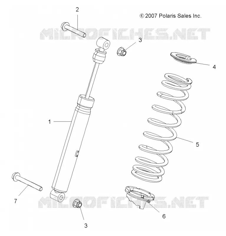 SUSPENSION, AMORTISSEUR ARRIERE