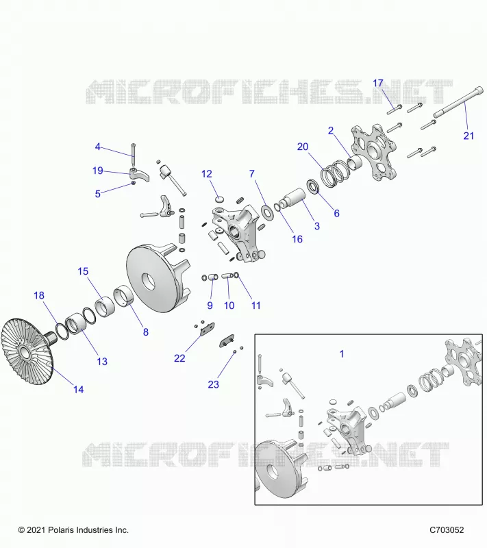 SYSTÃˆME DE TRANSMISSION, PRIMARY CLUTCH