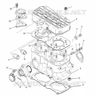 CYLINDRE 500 CARB 0962764, 500 CARB SKS 0962564,  EUROPEAN 500 CARB SKS E96 (4931873187C012)