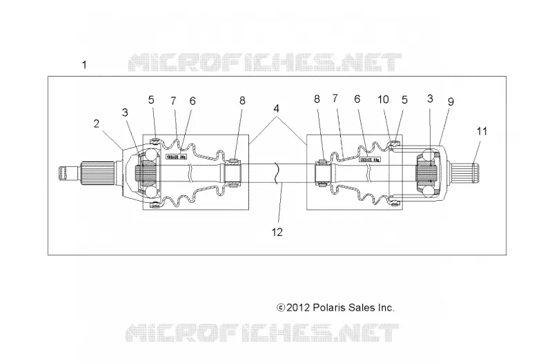 SYSTÈME DE TRANSMISSION, FRONT HALF SHAFT