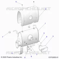 ENGINE, ECHAPPEMENT, SILENCER