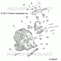 ENGINE, PRISE D'AIR MANIFOLD, EVAP, 50S