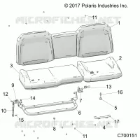 SIEGE ASM. REAR