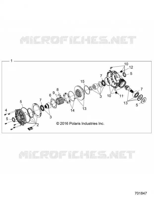 SYSTÃˆME DE TRANSMISSION, FRONT GEARCASE