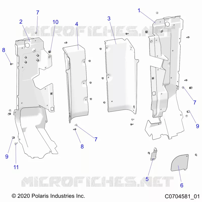 CARROSSERIE ARRIERE CLOSEOFF, SIDE PANELS