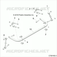 SUSPENSION, REAR BARRE STABILISATRICE