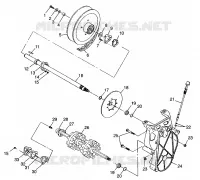 SYSTÈME DE TRANSMISSION 500 INDY 0982764(A)(B) AND EUROPEAN 500 INDY E982764A (4942104210B014)
