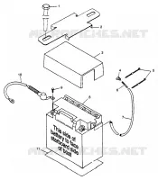 SUPPORT BATTERIE SLT 700 B974572 (4941124112B006)