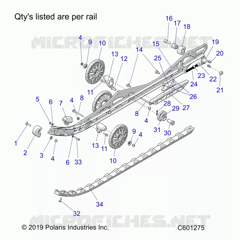 SUSPENSION, RAIL BEAM LH/RH