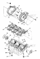 CARTERS MOTEUR ASSEMBLY SL 650 B944058 (4926992699021A)
