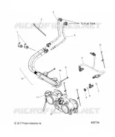SYSTÈME D'ALIMENTATION, RAIL, LINES AND THROTTLE BODY