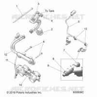 FUEL SYSTEM, RAIL, LINES AND CORPS DE PAPILON